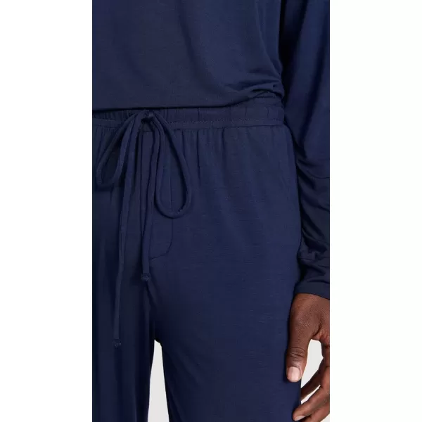 Eberjey Henry Mens Jersey Modal PJ SetTrue Navy