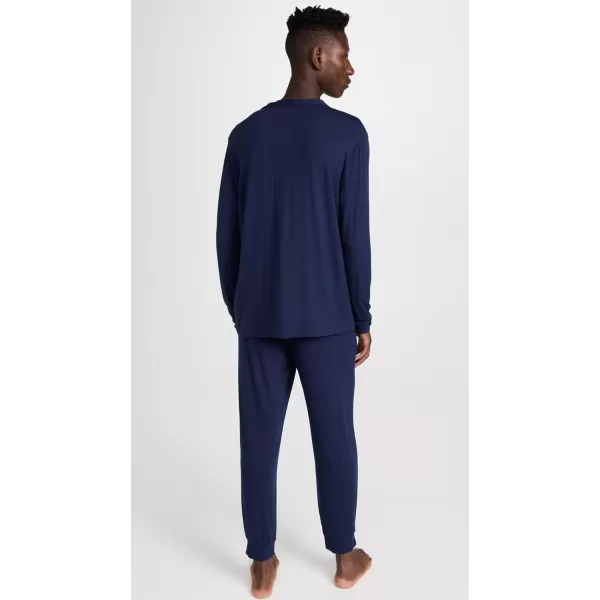 Eberjey Henry Mens Jersey Modal PJ SetTrue Navy