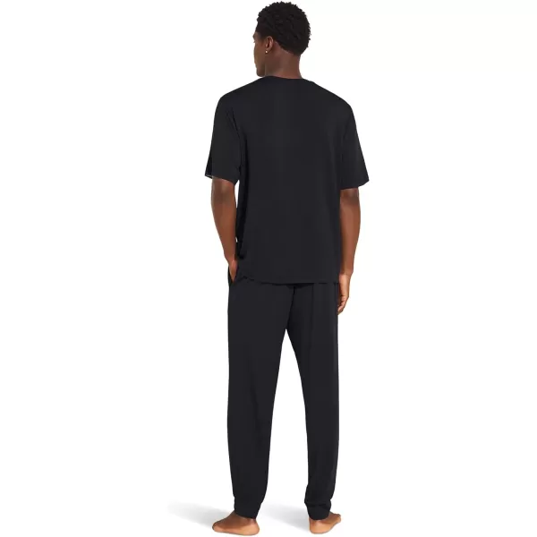 Eberjey Mens Henry The Short Sleeve Long Pj SetBlack