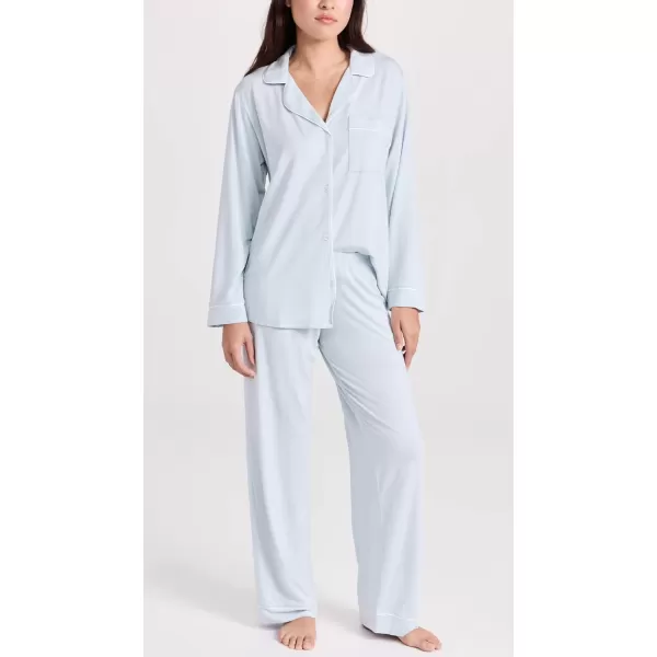 Eberjey Womens Gisele PJ SetIce Blue Ivory