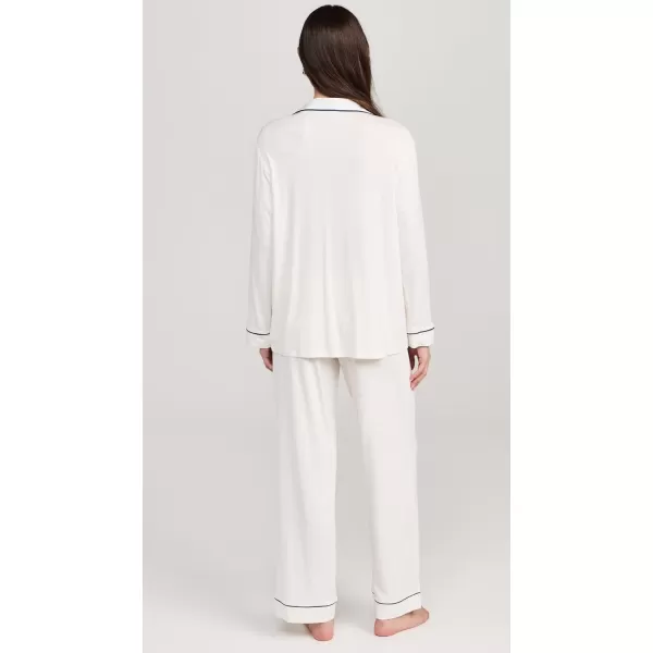 Eberjey Womens Gisele PJ SetPure IvoryNavy