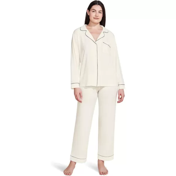 Eberjey Womens Gisele PJ SetPure IvoryNavy