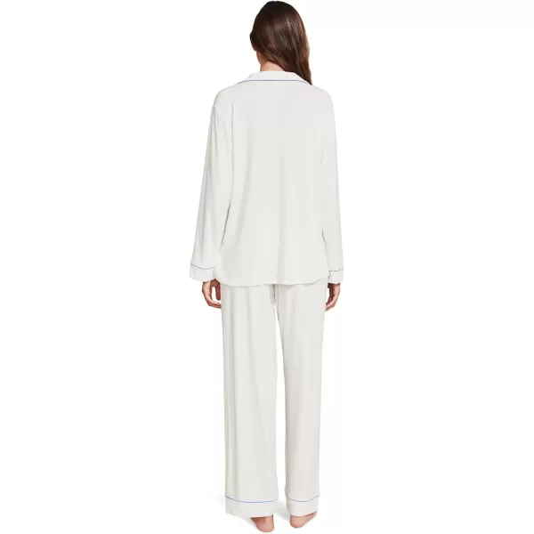 Eberjey Womens Gisele PJ SetWhiteIce Blue