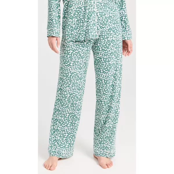 Eberjey Womens Gisele Printed Pajama SetAbstract Floral Agave Ivory