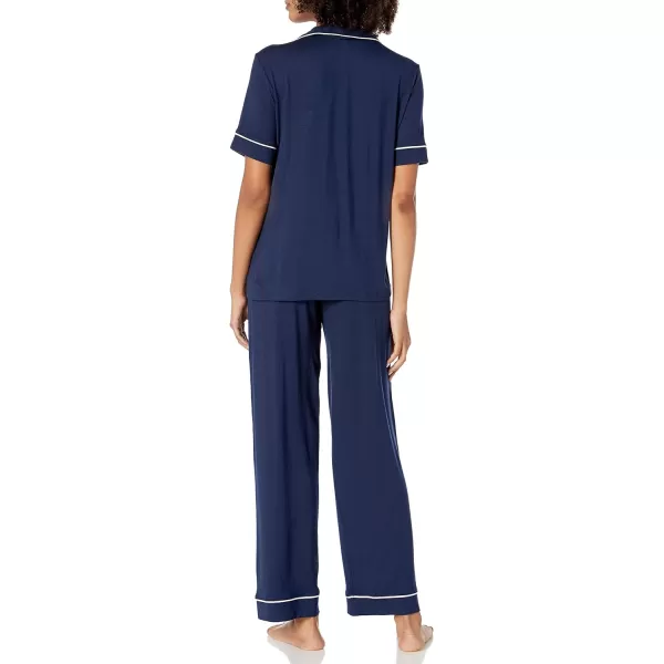 Eberjey Womens Gisele Short Sleeve PJ SetNavyIvory