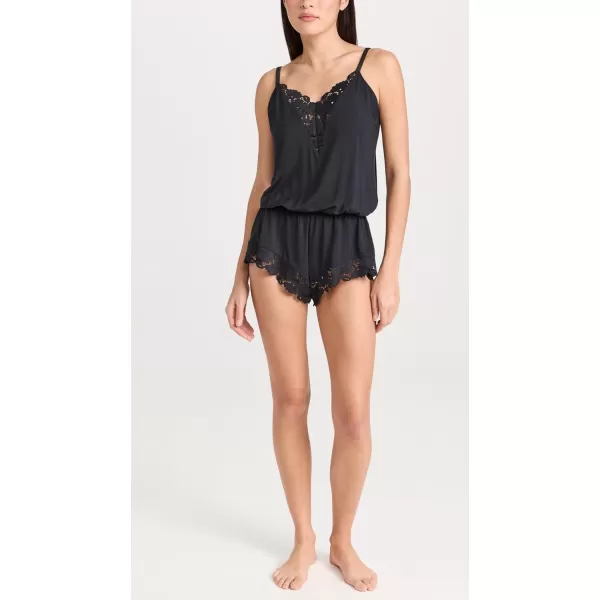 Eberjey Womens Naya RomperBlack