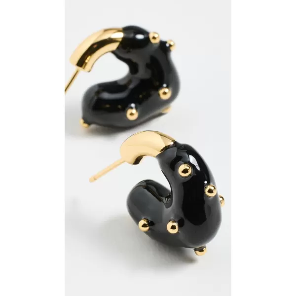 Eliou Womens Theo EarringsBlackGold