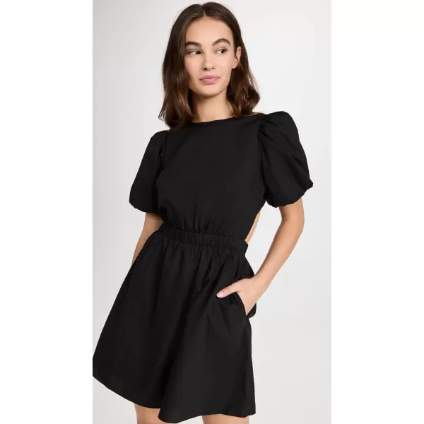 English Factory CutOut Poplin Mini DressBlack