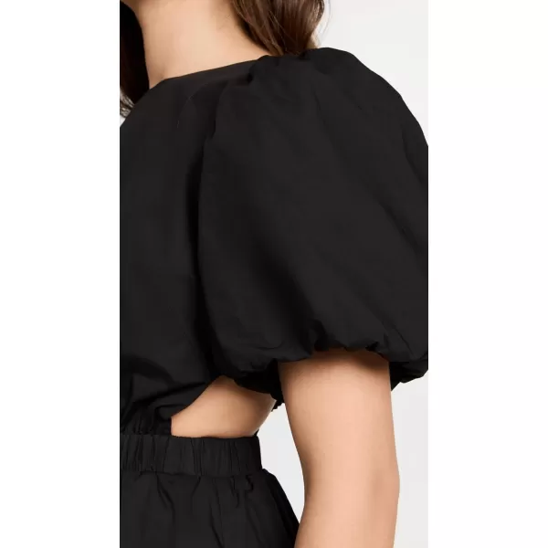 English Factory CutOut Poplin Mini DressBlack