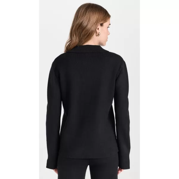 English Factory Womens Collared Knit SweaterBlack