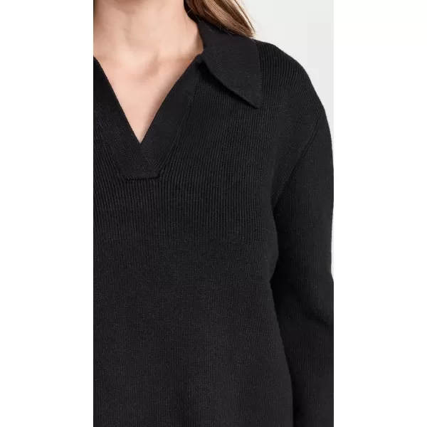 English Factory Womens Collared Knit SweaterBlack