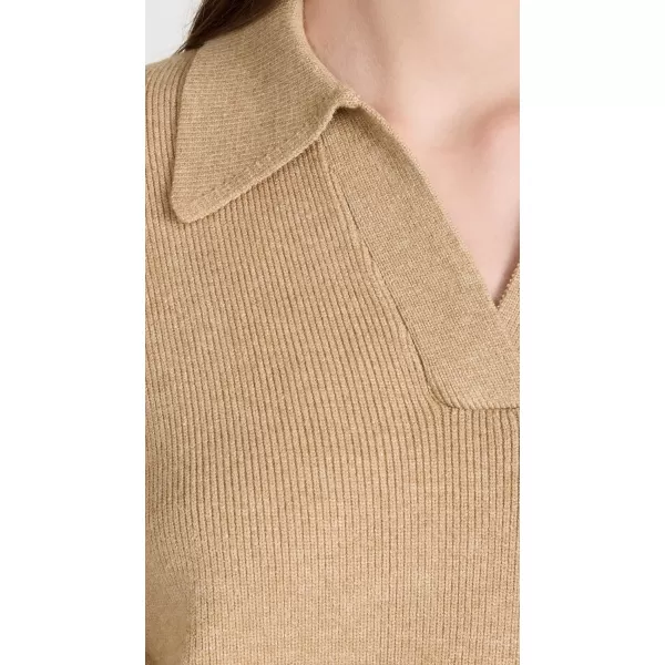 English Factory Womens Collared Knit SweaterCamel