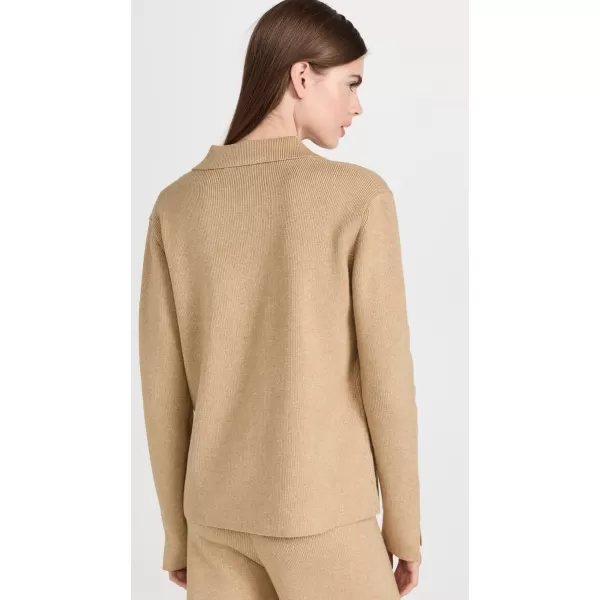 English Factory Womens Collared Knit SweaterCamel