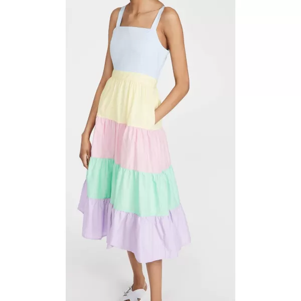 English Factory Womens Colorblock Midi DressMulti