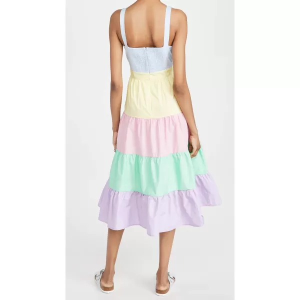 English Factory Womens Colorblock Midi DressMulti