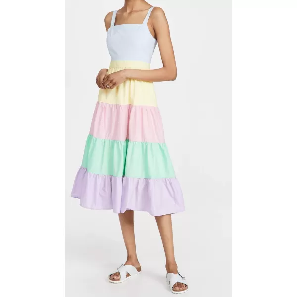 English Factory Womens Colorblock Midi DressMulti