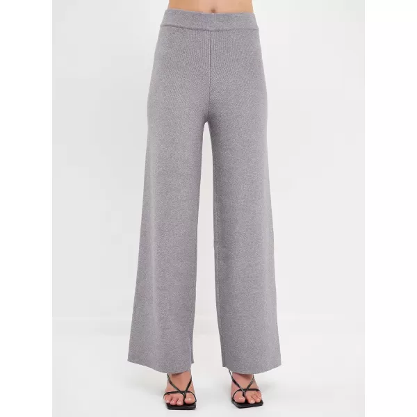 English Factory Womens Knit Wide PantsGrey