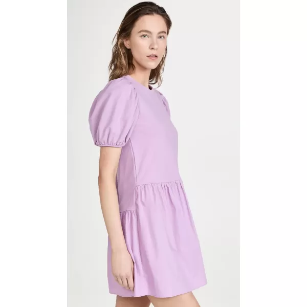 English Factory Womens Knit Woven Mixed DressLilac