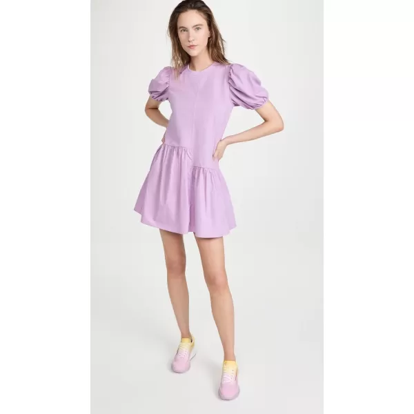 English Factory Womens Knit Woven Mixed DressLilac