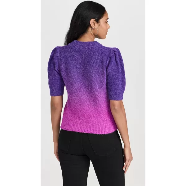 English Factory Womens Short Sleeve Pullover SweaterPurple