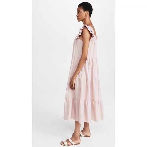 English Factory Womens Tiered Midi DressDust Pink