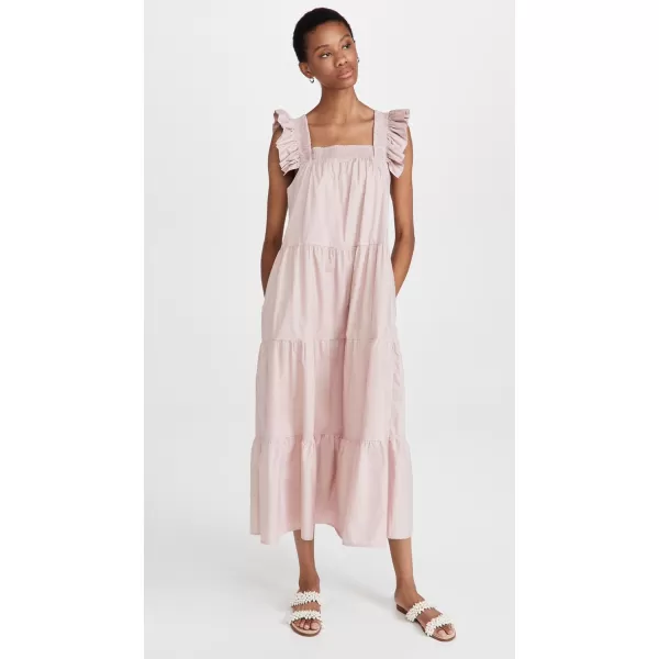 English Factory Womens Tiered Midi DressDust Pink