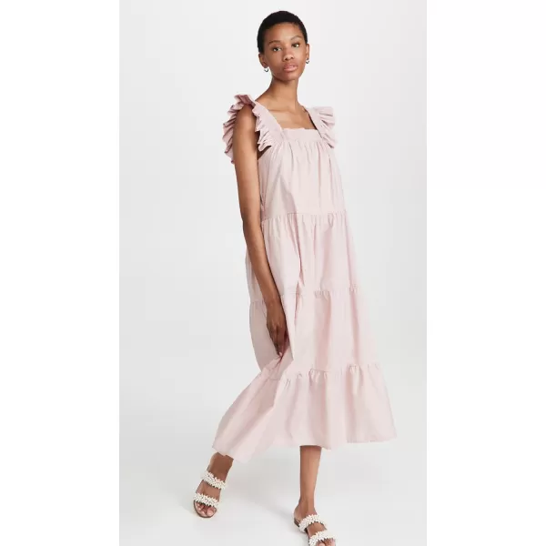 English Factory Womens Tiered Midi DressDust Pink