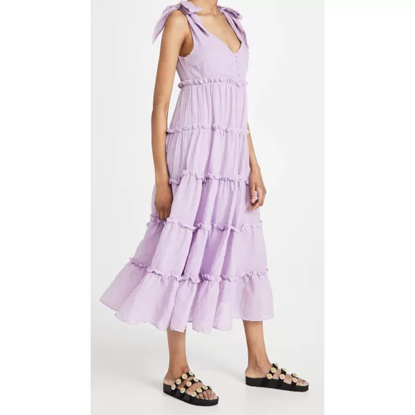 English Factory Womens Tiered Midi DressLilac