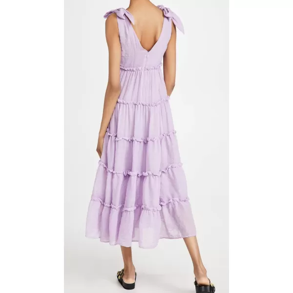 English Factory Womens Tiered Midi DressLilac