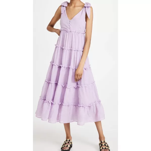 English Factory Womens Tiered Midi DressLilac