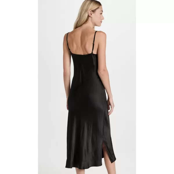 Enza Costa Womens Bias Slip DressBlack