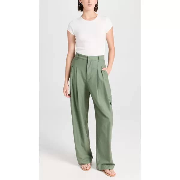 Enza Costa Womens Cargo TrousersSage