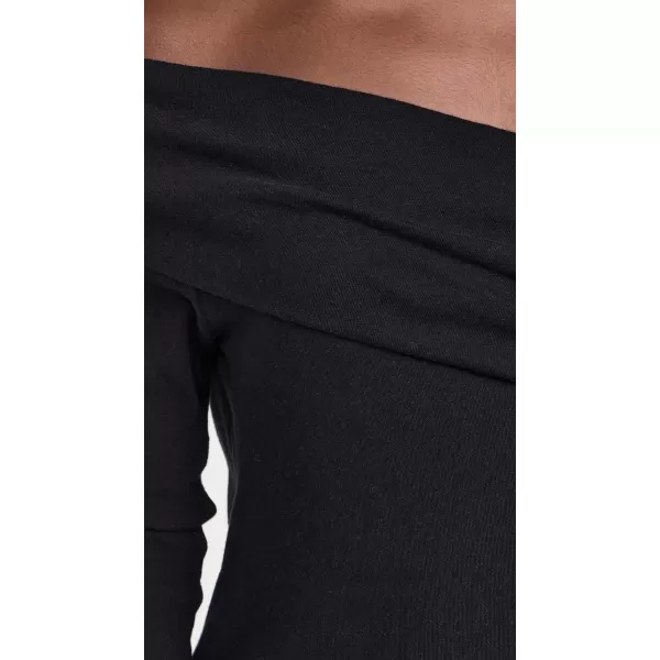 Enza Costa Womens Cashmere One Shoulder TopBlack