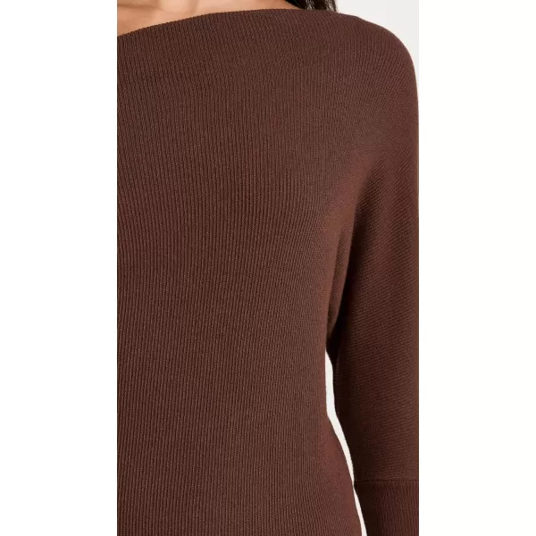 Enza Costa Womens Knit Slouch DressSaddle Brown