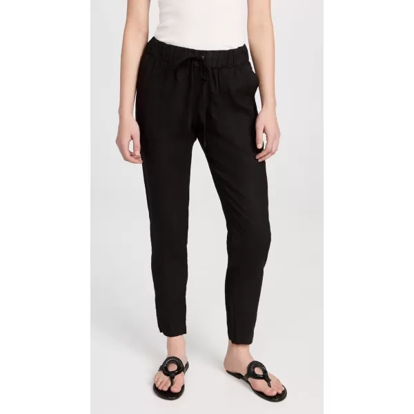 Enza Costa Womens Linen Easy PantsBlack