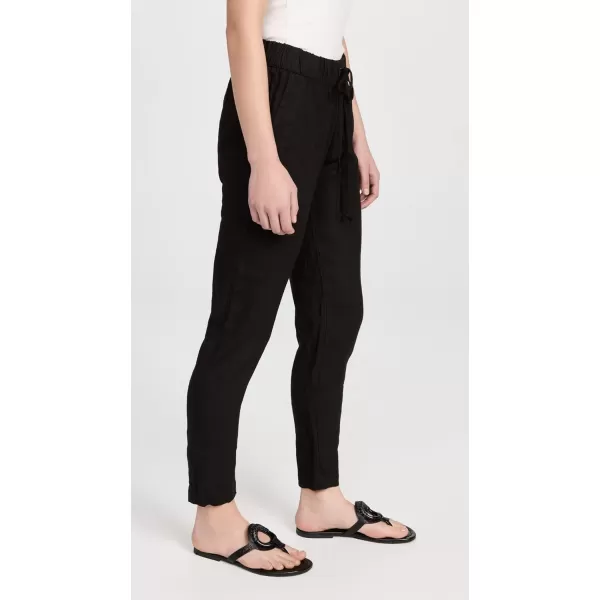 Enza Costa Womens Linen Easy PantsBlack