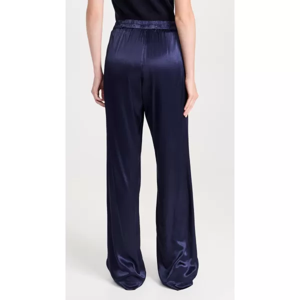 Enza Costa Womens Pleated Satin PantsDark Navy