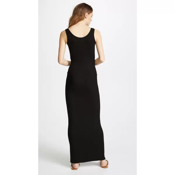 Enza Costa Womens Ribbed Tank Maxi DressBlack