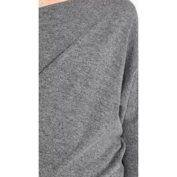 Enza Costa Womens Slouch SweaterHeather Grey