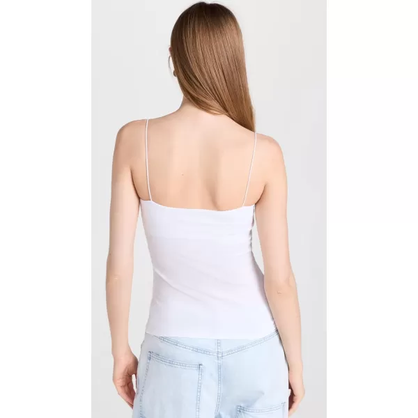 Enza Costa Womens Supima Cotton Essential Strappy TankWhite