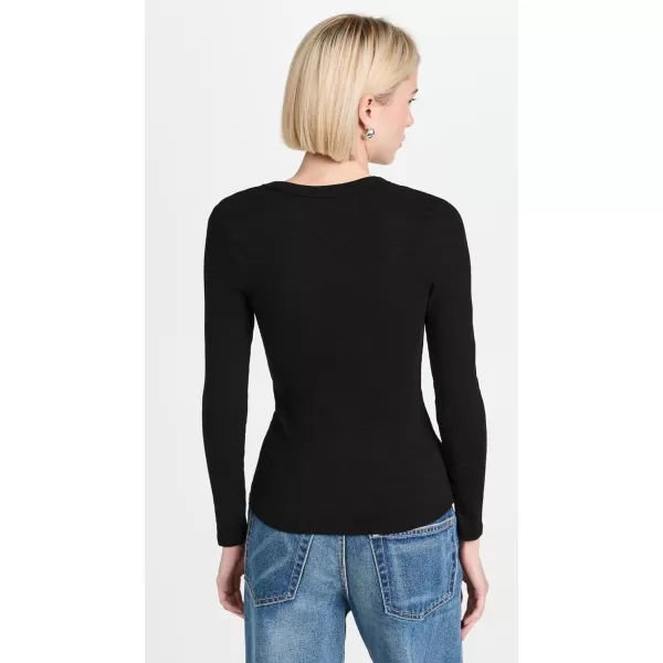 Enza Costa Womens Textured Rib TopBlack