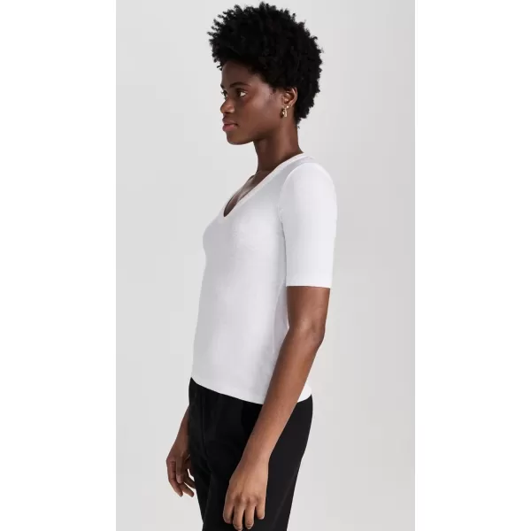 Enza Costa Womens Textured Rib TopWhite