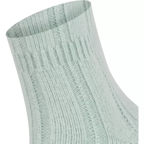 FALKE Womens Bedsock Socks Cozy Warm Ultra Soft Angora Wool Crew Length Warming Trendy Leisure Clothing 1 PairGreen Peppermint 7792