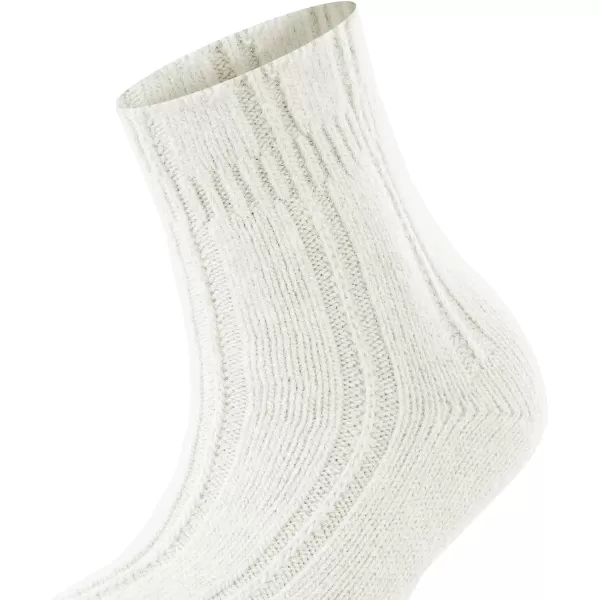 FALKE Womens Bedsock Socks Cozy Warm Ultra Soft Angora Wool Crew Length Warming Trendy Leisure Clothing 1 PairOff White Off White 2049