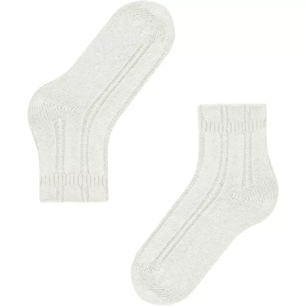 FALKE Womens Bedsock Socks Cozy Warm Ultra Soft Angora Wool Crew Length Warming Trendy Leisure Clothing 1 PairOff White Off White 2049