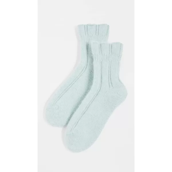 FALKE Womens Bedsock Socks Cozy Warm Ultra Soft Angora Wool Crew Length Warming Trendy Leisure Clothing 1 PairPeppermint