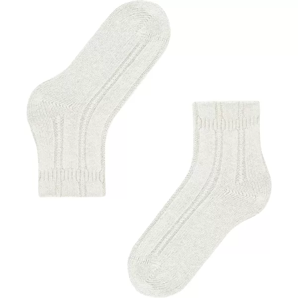 FALKE Womens Bedsock Socks Cozy Warm Ultra Soft Angora Wool Crew Length Warming Trendy Leisure Clothing 1 PairWhite Offwhite 2049