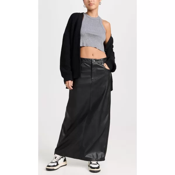 FP Movement Womens City Slicker Vegan Maxi SkirtBlack