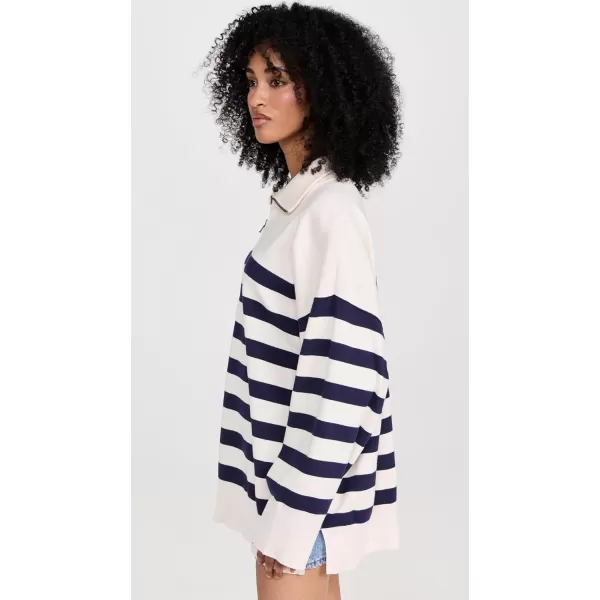 FP Movement Womens Coastal Stripe PulloverChampange Navy