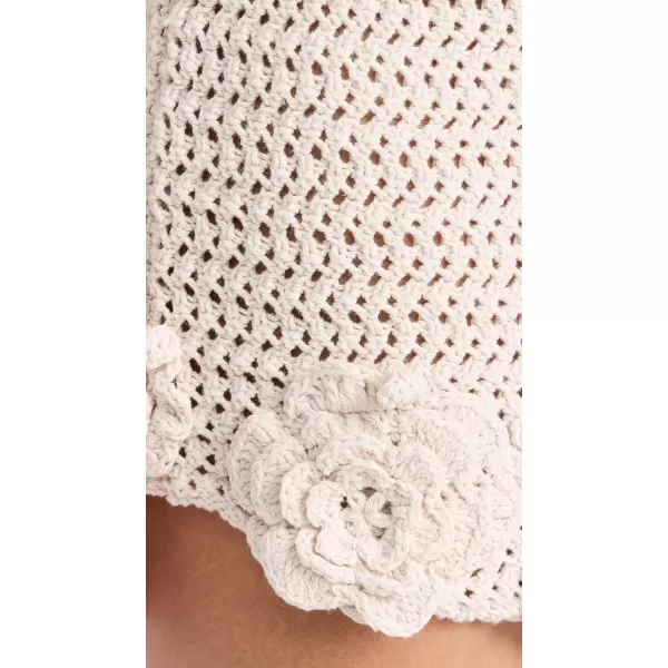 FP Movement Womens Flora Crochet MiniskirtNatural